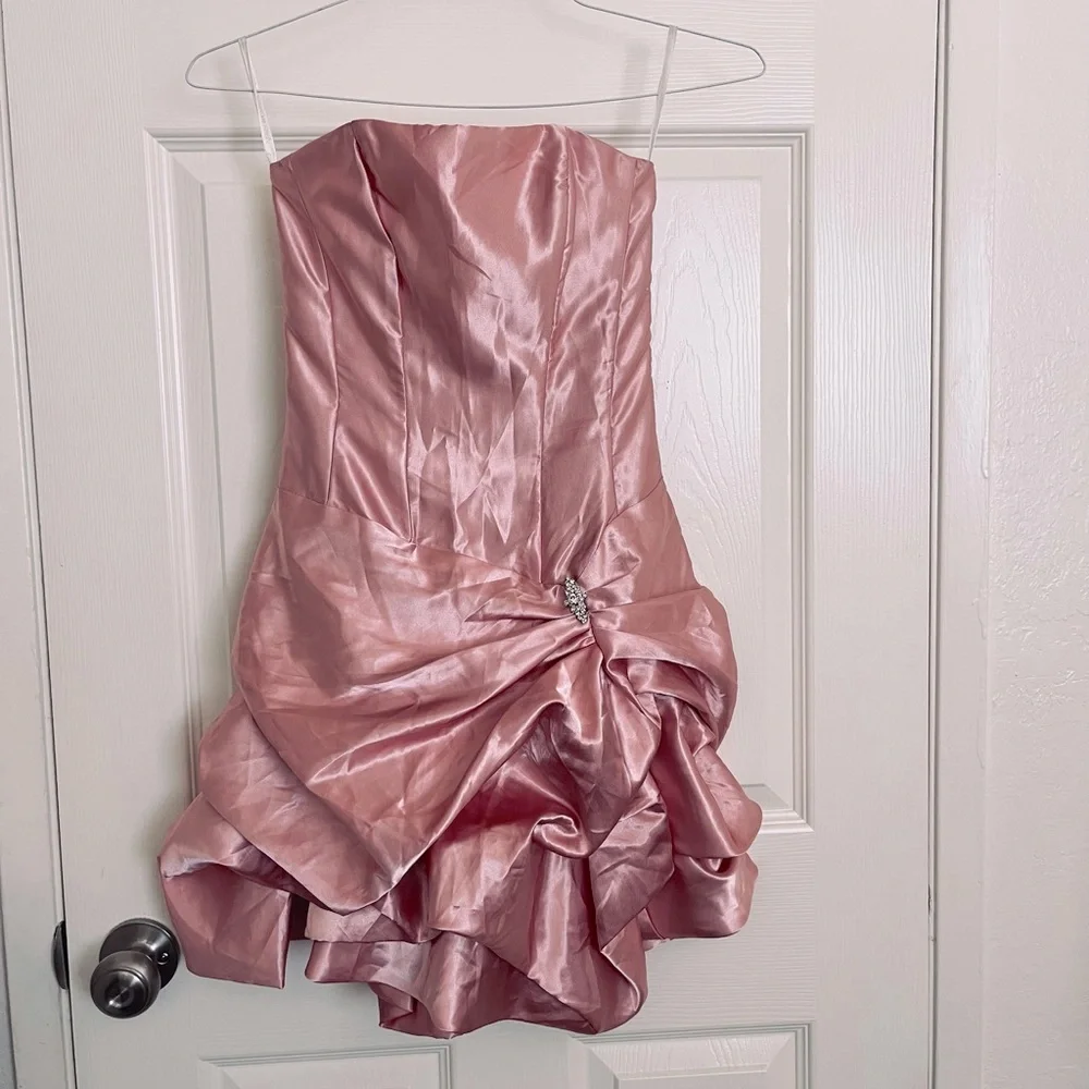 Jessica McClintock PINK Prom Dress size 1/2 - Picture 1 of 11